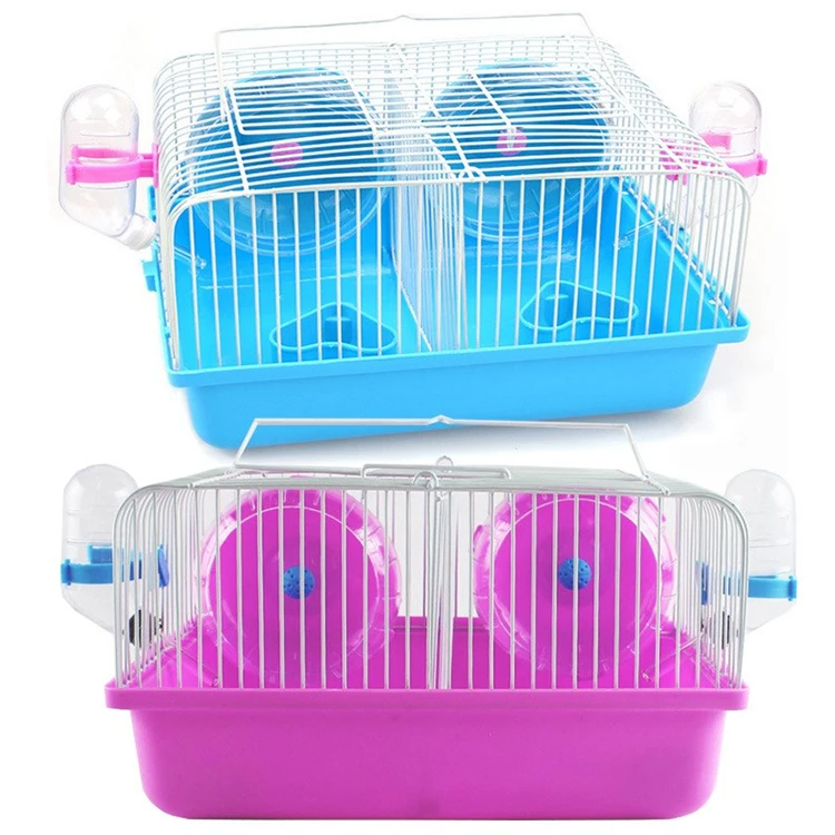 Metal wire Small animal cage Hamster Couple Cage
