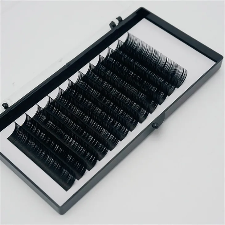 Wholesale Pre Made Classic Cashmere Lashes Supplies Korea 0.03 0.05 0.07 0.10 0.15 Volume Matte Black Eyelash Extension Tray
