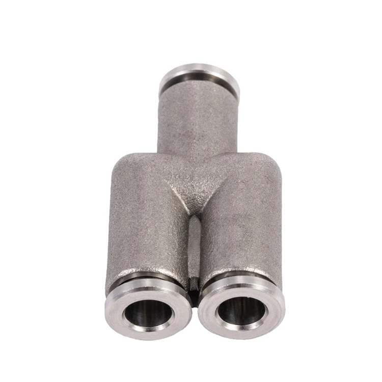 PY series Direct Way quick connecting plastic nickel stainless steel pneumatic Pipe Tube Fitting