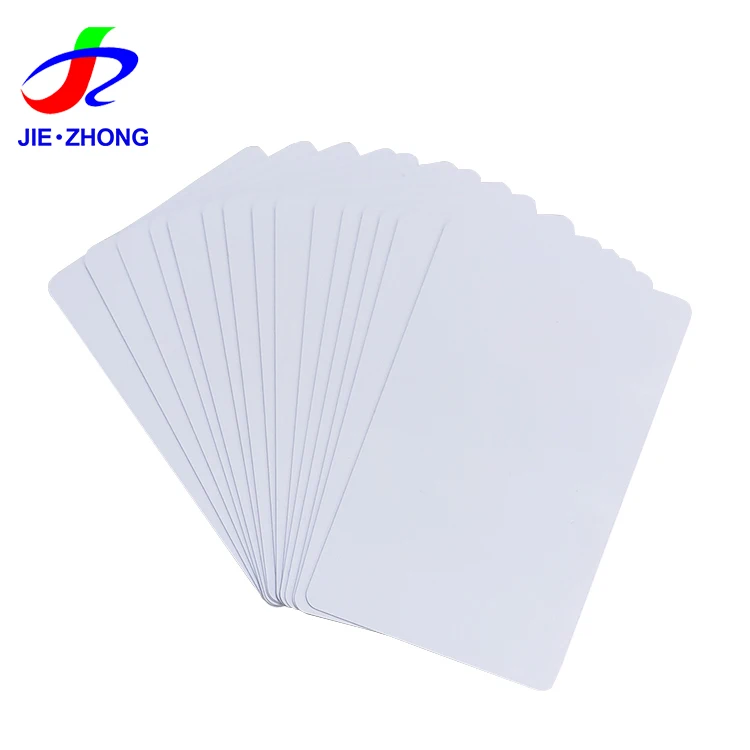 Factory Price PVC Plastic Gift Membership Loyalty White Blank ID Card For UV Printing