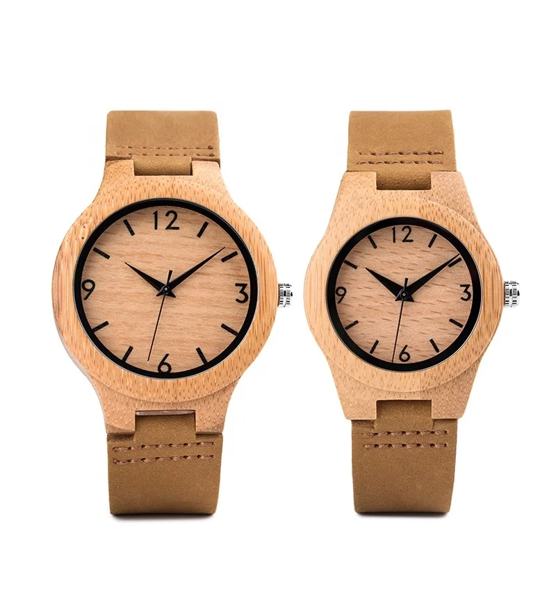 Wood Accessories Watches Casual Smd Resistormboo Case Leather Strap Women Dress Wristwatch Men Watch Custom for Couple Box 2020