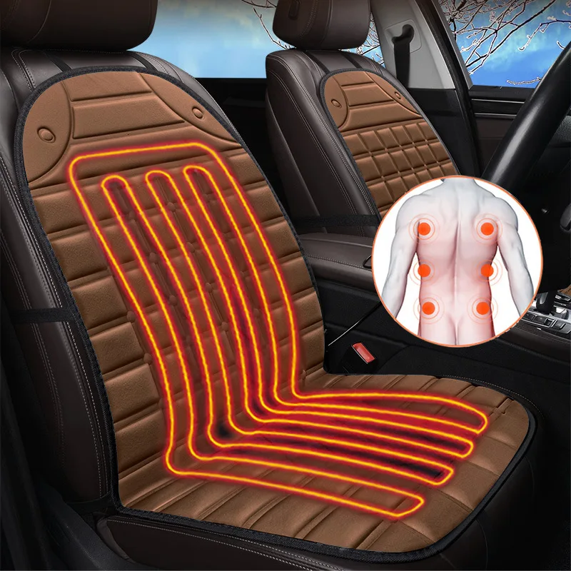 Car heating seat cushion winter car general seat cushion office heating cushion in winter car warm accessories