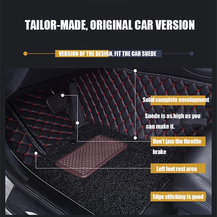 High-quality special car customized wear-resistant material single layer car mat 5d floor