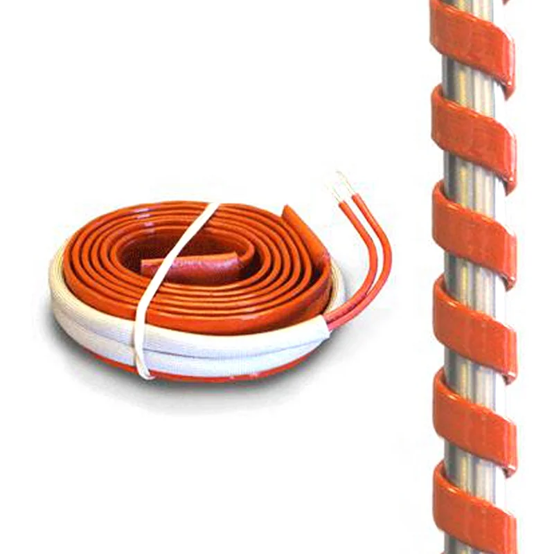 220v 250w Silicone Rubber Pipe Flexible Strip Heater For Tube Warming