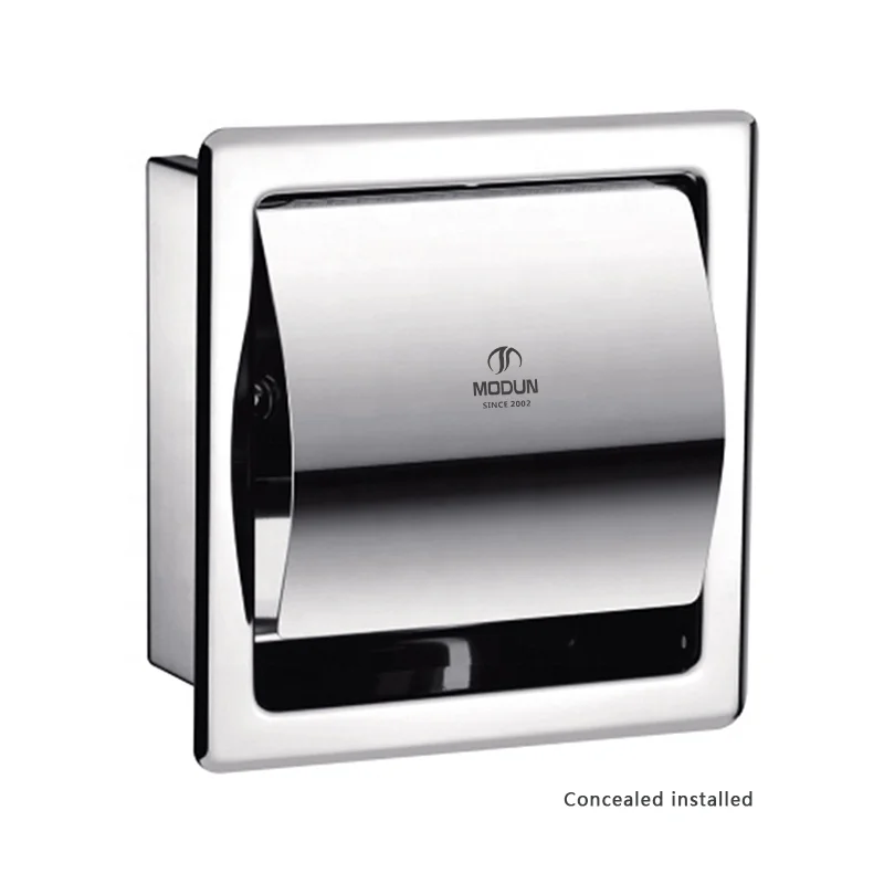 bathroom wall mount hand towel dispenser kitchen tissue box holder non-exposed stainless steel jumbo roll paper dispensers