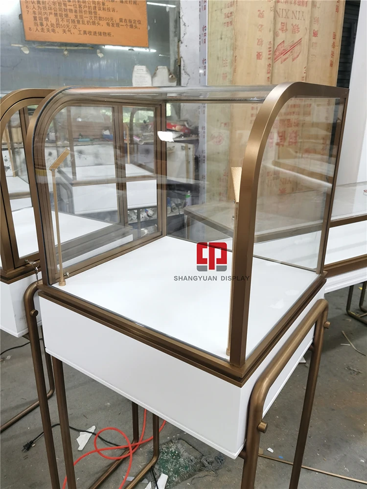 High-end jewelry display cabinet showcase manufacturers luxury glass gold jewelry display rack display rack factory direct sales