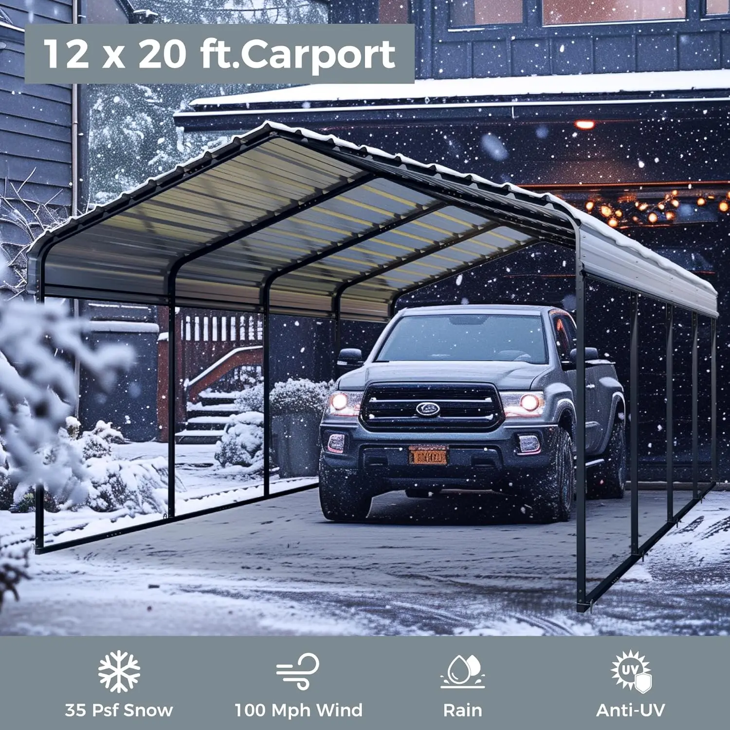 XZ OEM ODM outdoor steel mobile flat pack garage shed shelter foldable metal frame portable carport for car