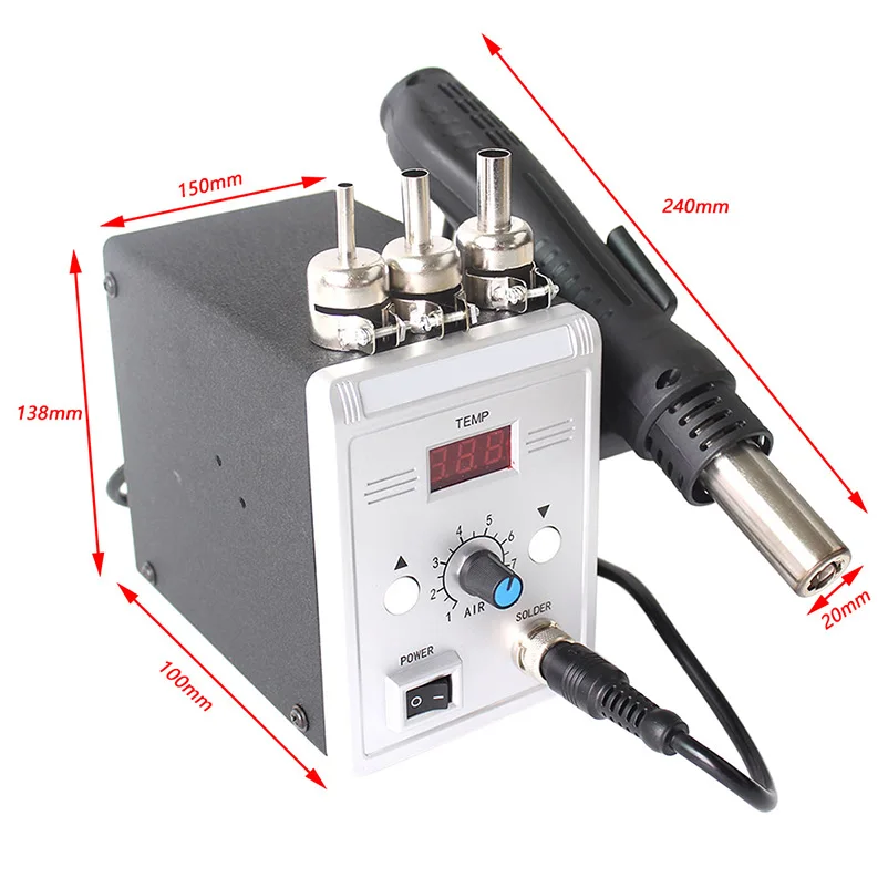 Good Service Supplier Mechanic Solder Station Hot Tweezers Soldering Station 982d Lll 2 In 1 Solder Station