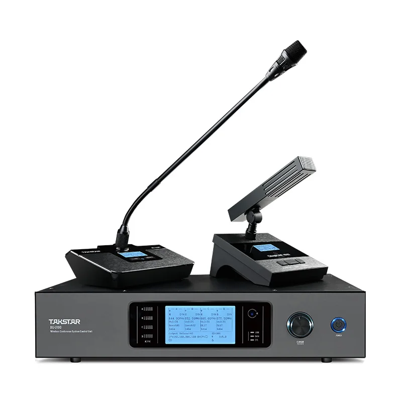 Takstar DG-U100 Wireless Conference System Professional Conference Equipment Digital Meeting Chairman delegate Microphone