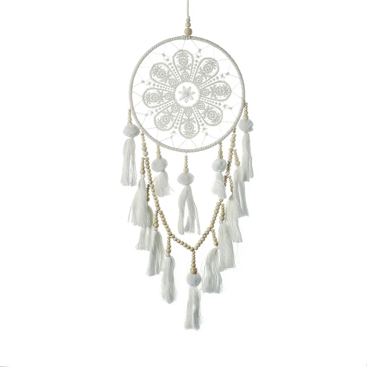 Beads Tassel Decoration Dream Catcher for Sale Minimalist Creative Wooden Modern Home Decoration INDIA Organic Material Love