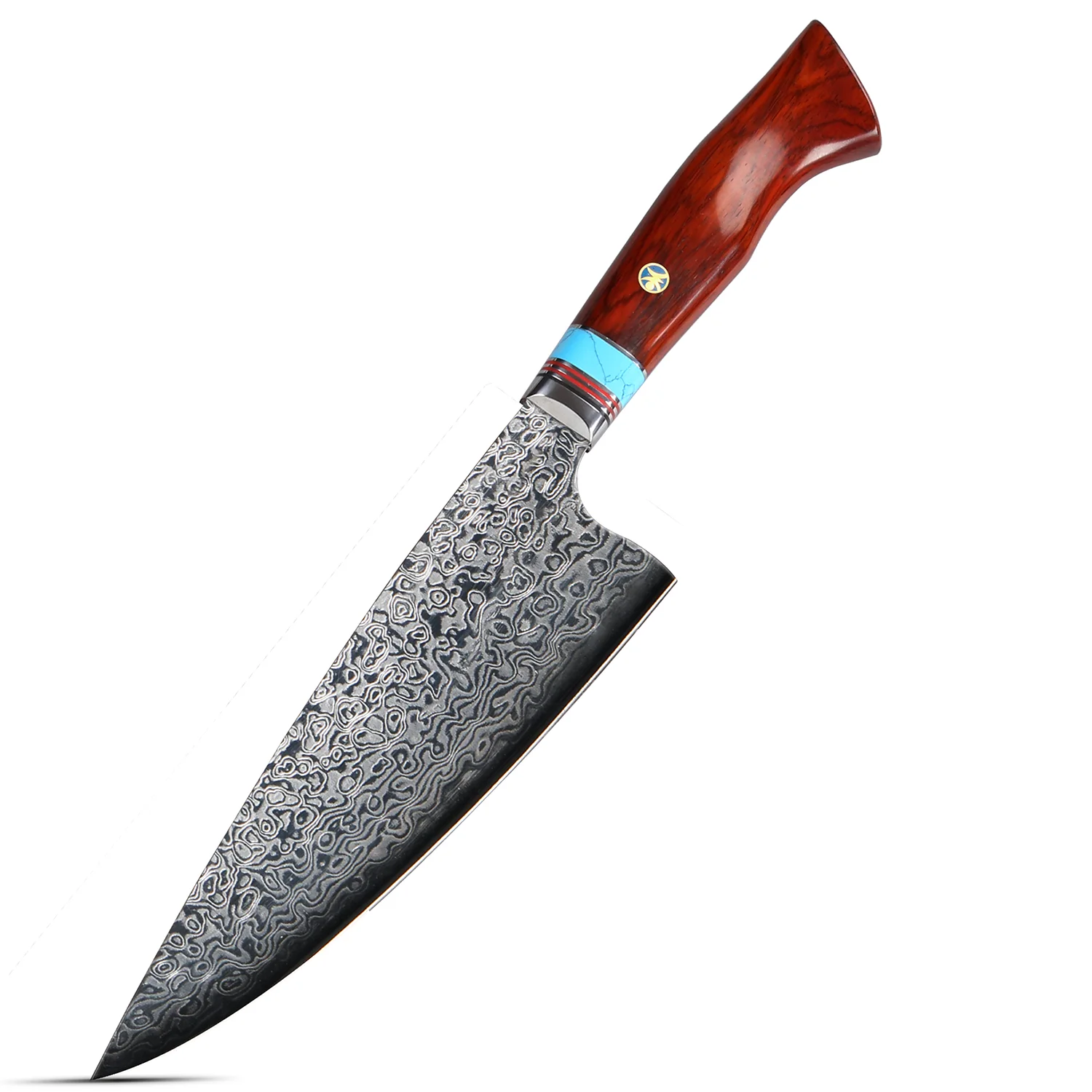 OEM New style 8.4 Inch Handmade Kitchen Knife Damascus Steel Meat Knife