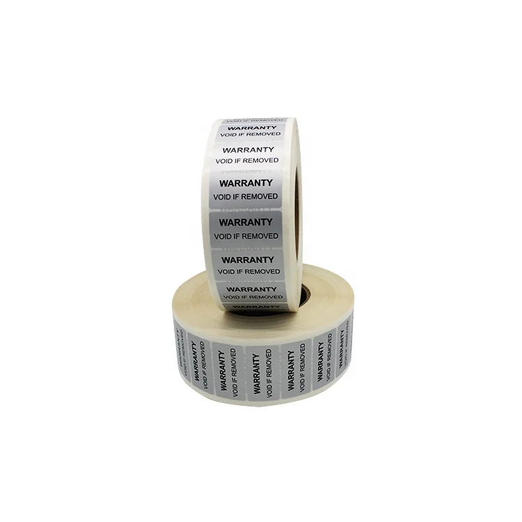 Custom Transfer Tamper Evident Security Tape Void Label Sticker Printing Logo Tamper Evident VOID Sticker Security Seal Labels