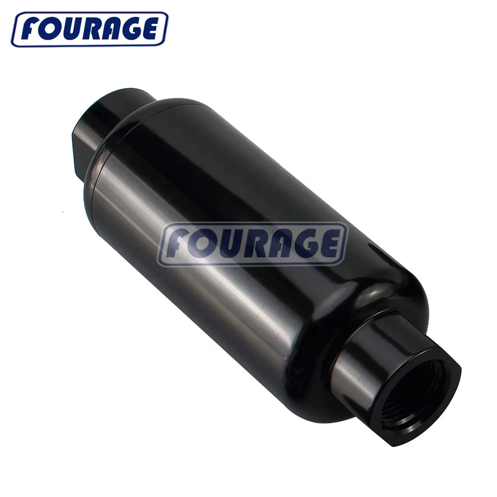 Fourage 10AN Washable Billet Aluminum 30 Micron Fuel Filter with Stainless Steel Mesh Filter Element