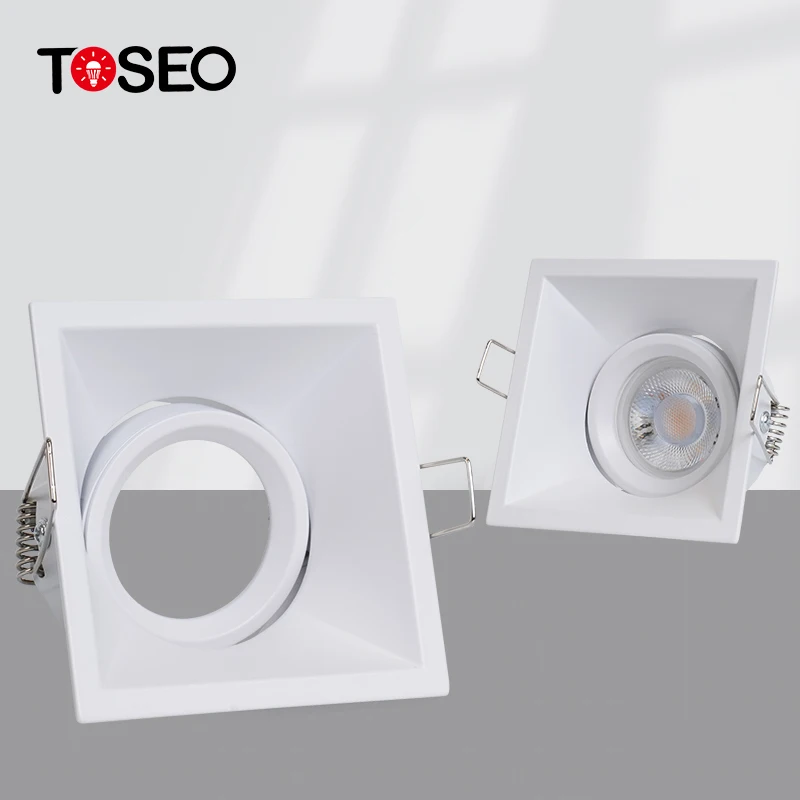 Recessed Ceiling Light GU10 Round Led Spotlight Fixture Kitchen Led Downlight Frame Ceiling Spotlights