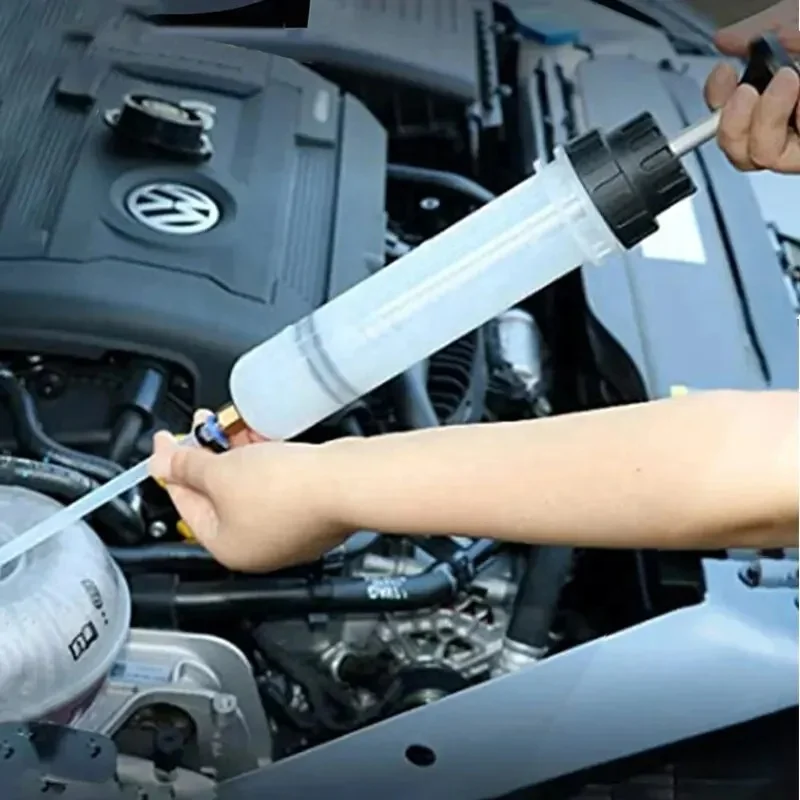 Auto Oil Change Syringe with Hose Manual Fuel Suction & Filler Fluid Oil Change Evacuator Pump  Car Brake Fluid Oil Extractor