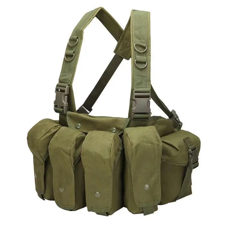 Wholesale Large Loading Pice Mitary Combat Training Magazine Pouch Chest Rig Tactical Vest