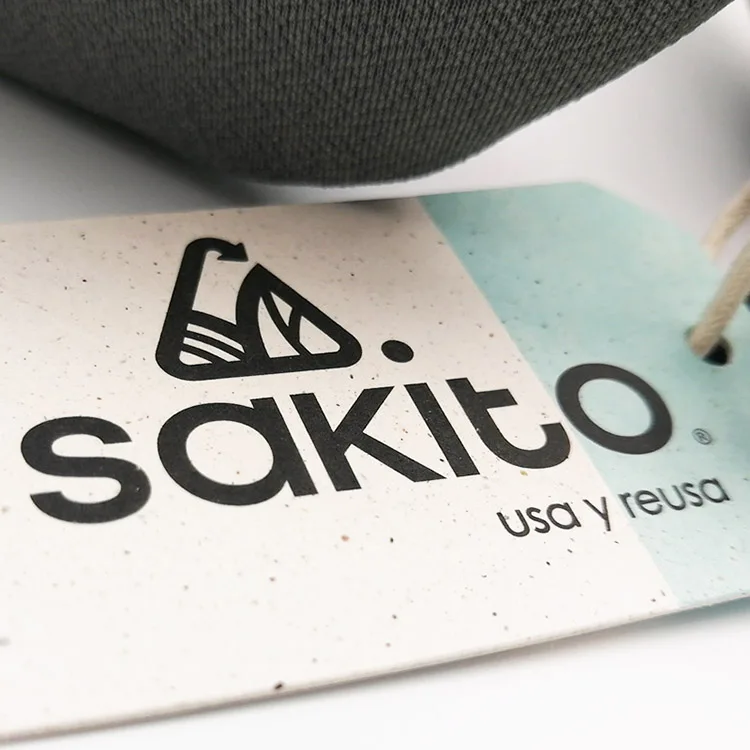 Printing Factory Custom Recyclable T-shirt Matte Sulfuric Acid Paper Tag With Your Logo