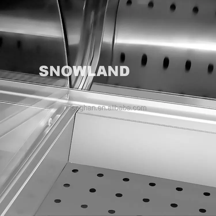 Supermarket Frozen Display Stand Refrigerated Seafood Freezer Display Counter Frozen Chilled Seafood Fish Ice Display Table