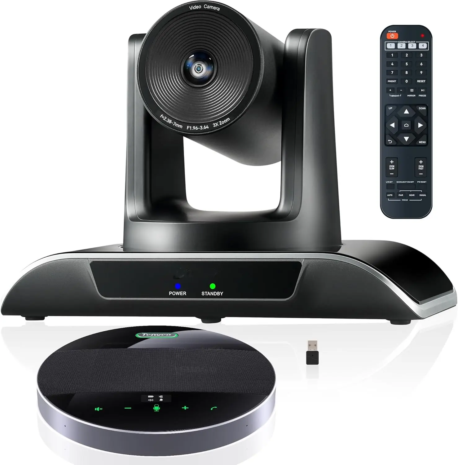 Conference Video Camera System 20x Optical Zoom 1080p and Wireless Speakerphone USB HDM1 Broadcast