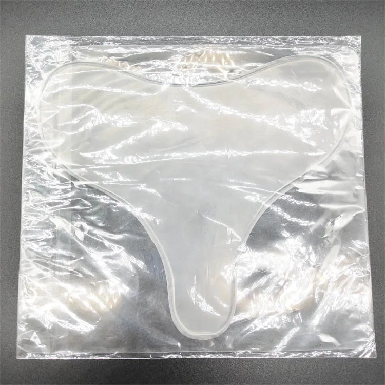 Heart Shape Waterproof Reusable Anti-wrinkle Chest Pad,Skin Care Chest Pad,Silicone Transparent Chest Pad