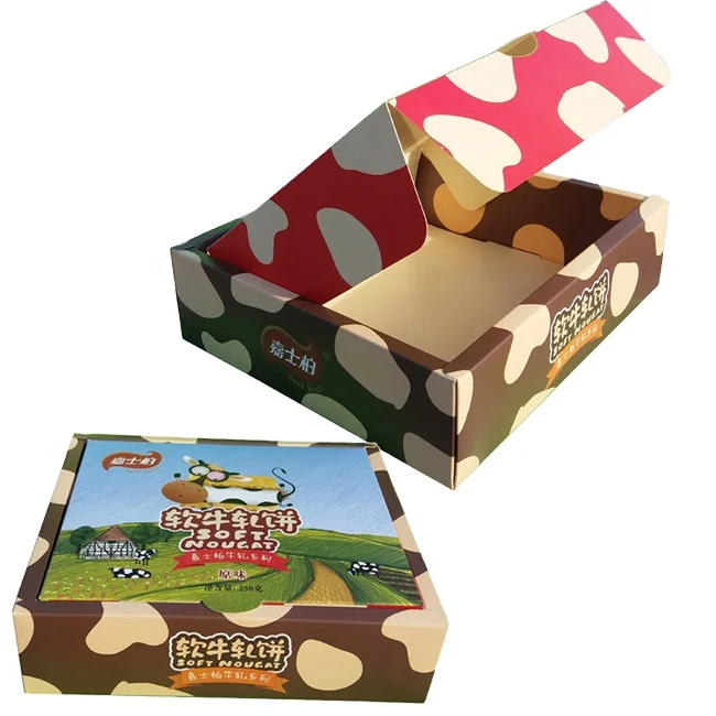 Rectangular Colorful Papergift Packaging Box For Candy Packaging Factory Price