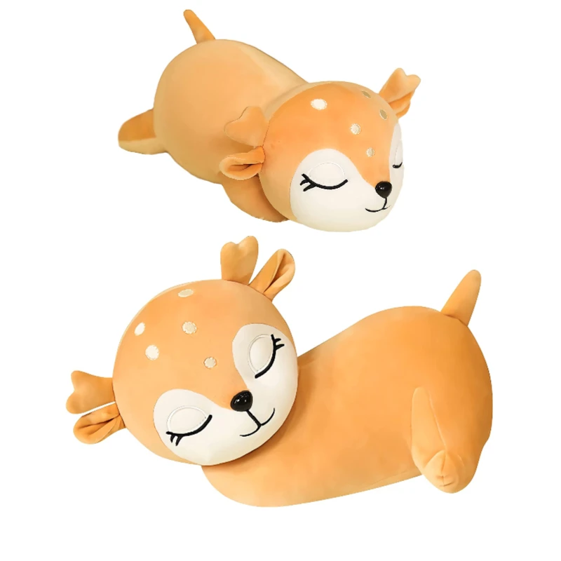 Custom animals cotton soft stuffed realistic animated moose blank for sublimation Christmas toys mini reindeer deer plush toy