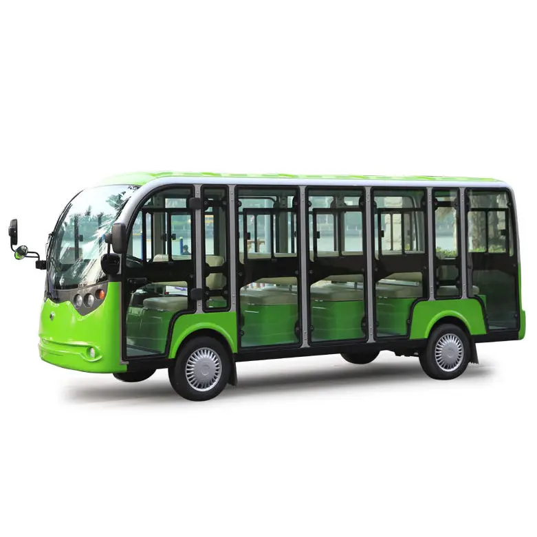 Одобренный CE 14 местный Электрический экскурсионный автобус экскурсионный электромобиль со стеклянными дверцами