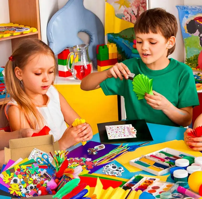 DIY assorted craft and art kit educational toys Montessori craft handmade set for kids Christmas gifts
