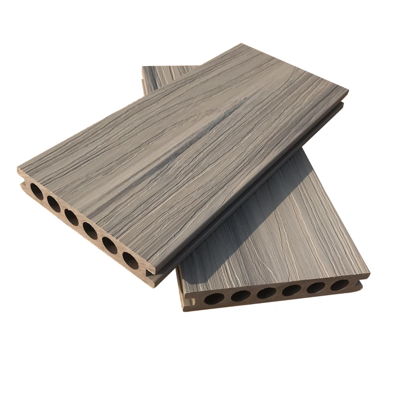 Wood plastic composite terrace board outdoor WPC hollow decking manufacturers price