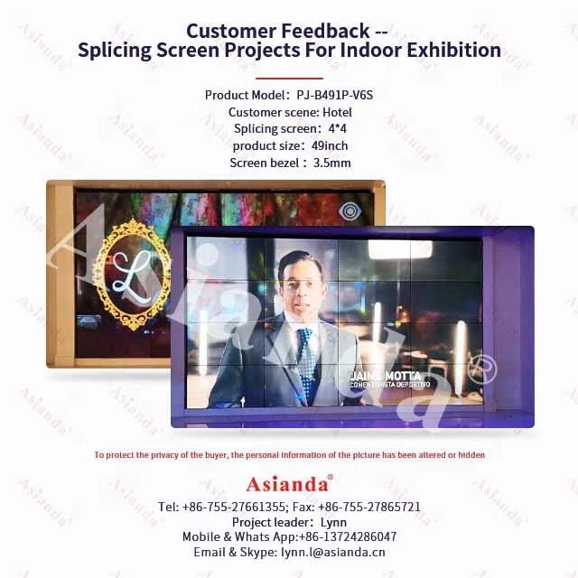 2x2 2x3 3x3 Floor Standing 55inch Indoor Seamless Video Wall Narrow Bezel LCD Video Wall Monitors for Advertising