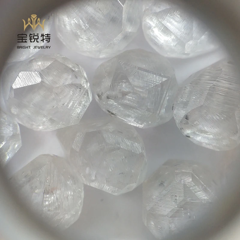 Wholesale HPHT Rough Lab Grown Diamond 1-10CT A+ a B Uncut White HPHT Rough Lab Diamond