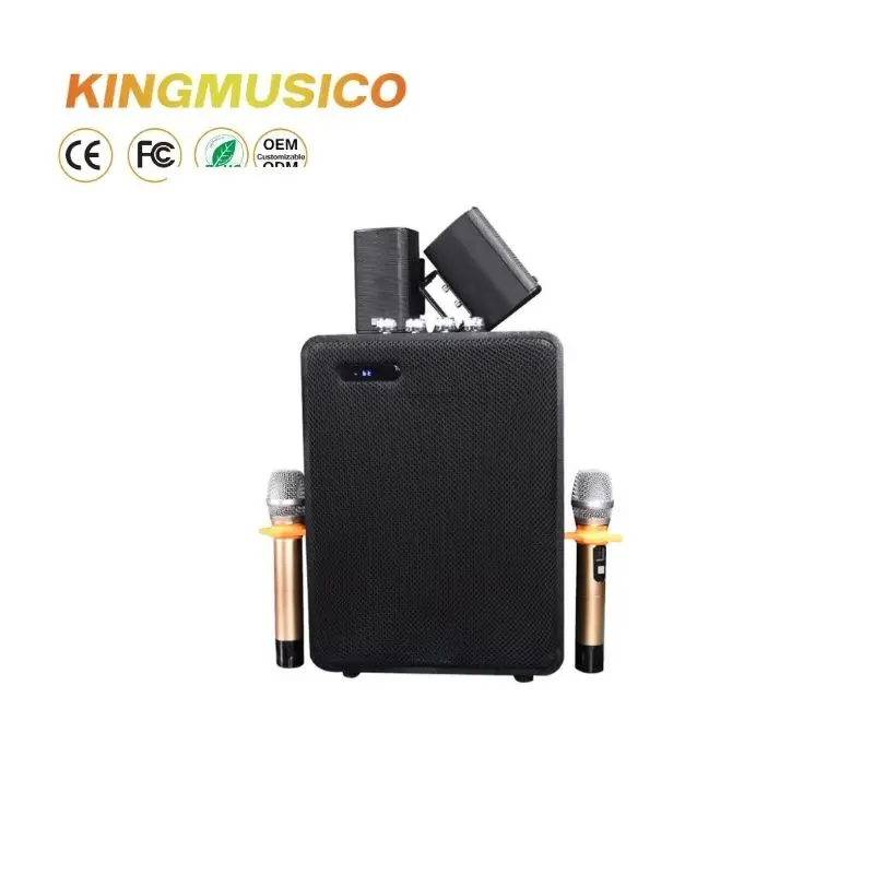 KINGMUSICO V308 - 2.1 Channel Bluetooth Audio Set - Home Theater Karaoke System with Big Foam Soft EVA Foam Baby Puzzle Mat
