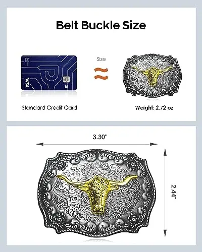 Custom Men Western Cowboy Sturdy Kids Husband Teens Men Belt Buckle for Cowboy Rodeo Halloween