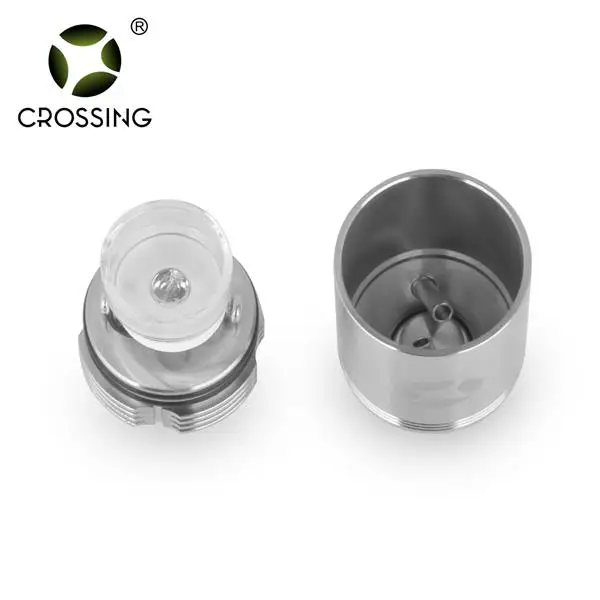 
New arrival crossing removeable mouthpiece v4 crucible coil with heater atomizer 