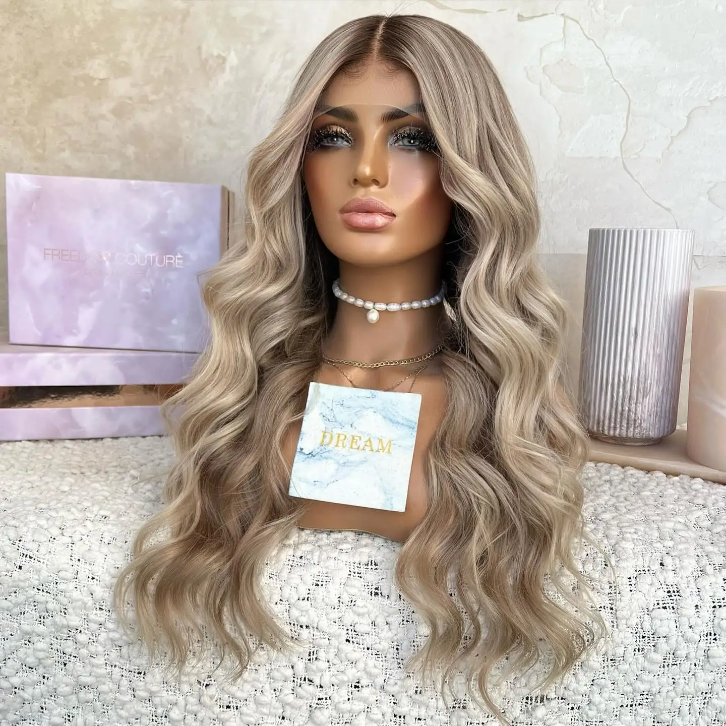 zhensili top European Human Hair Lace ash Blonde HD Full Lace Net Topper 8x8 Swiss Lace Toupee for white girl