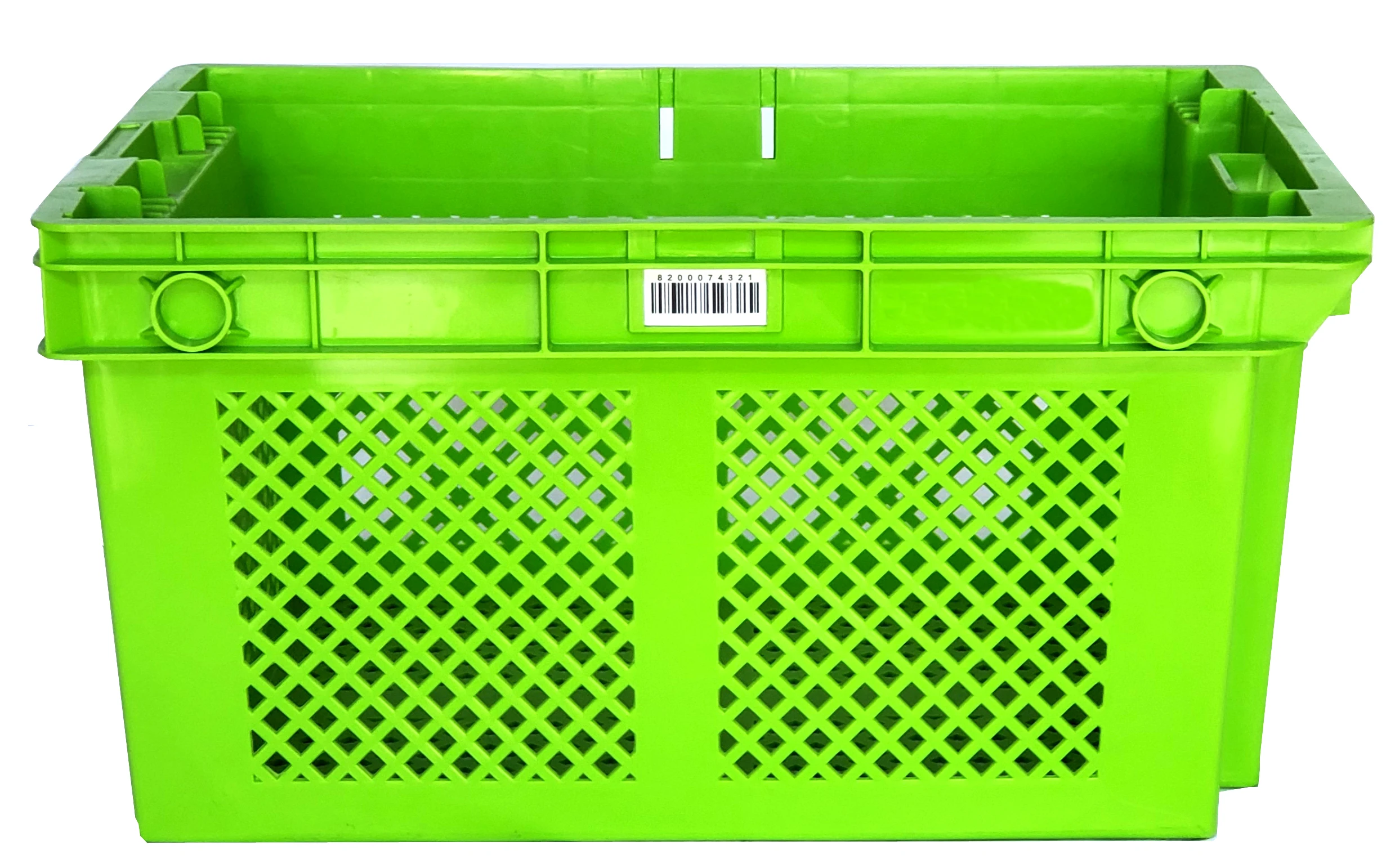 Customized nestable mesh vegetable plastic moving crates storage turnover box delivery harvest basket crates
