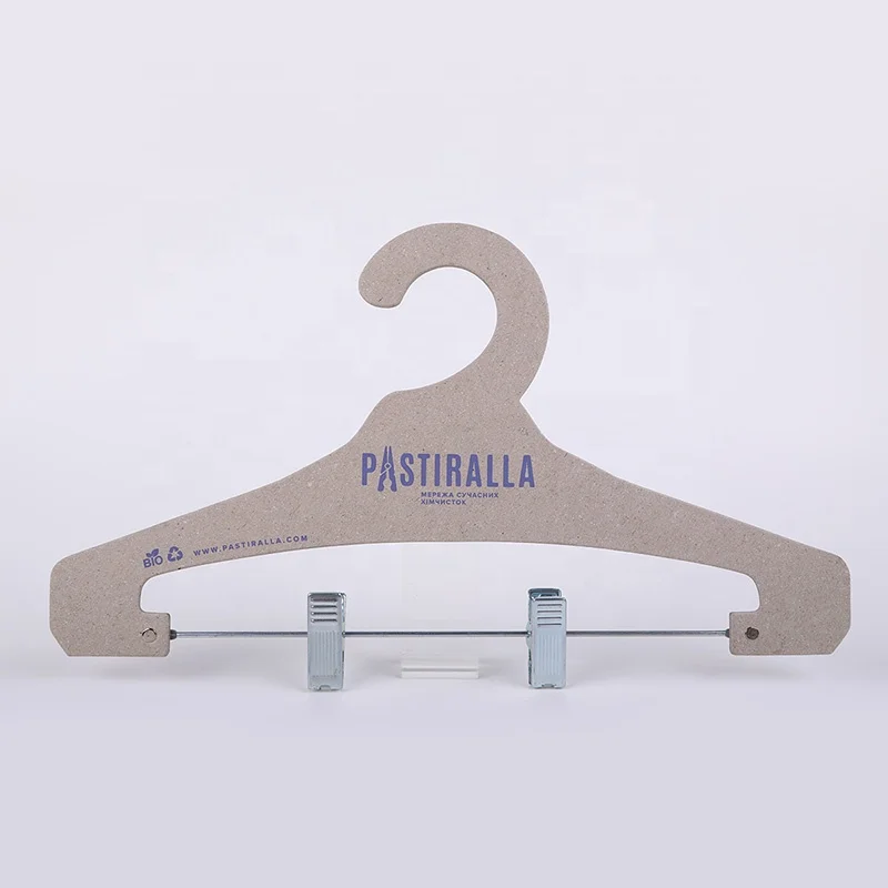 China manufacturer Wholesale price custom cardboard paper pants skirt display bulk hanger with metal clip