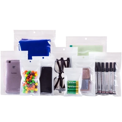 wholesale Custom logo underwear Factory Spot clothing jewelry Mobile Phone case Shell Data Line  Zip lock Plastic Package Bag