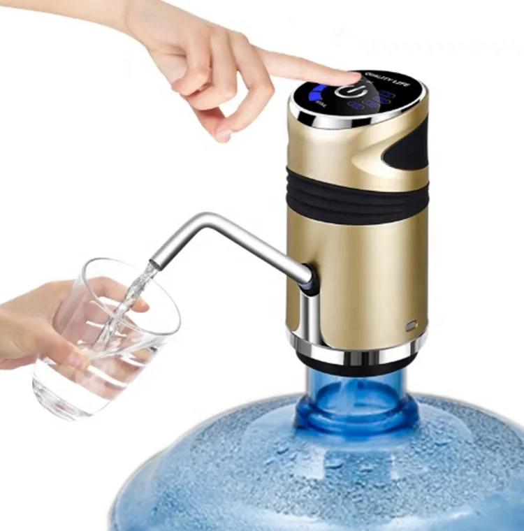 
Диспенсер для бутылок с водой с USB-зарядкой, универсальный и портативный Электрический Дозатор для воды на насосах 