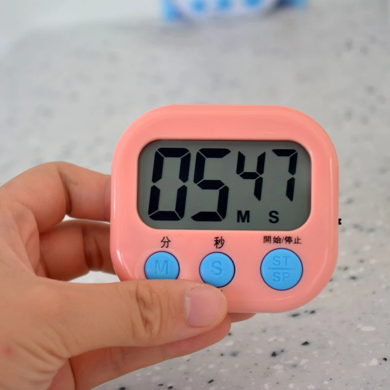 Custom Logo Portable Mini Countdown Square Electrical Digital Kitchen Timer