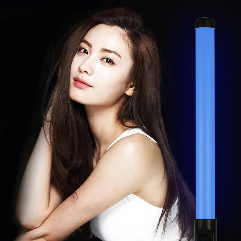 Photography rechargeable portable handheld video light wand RGB LED light stick