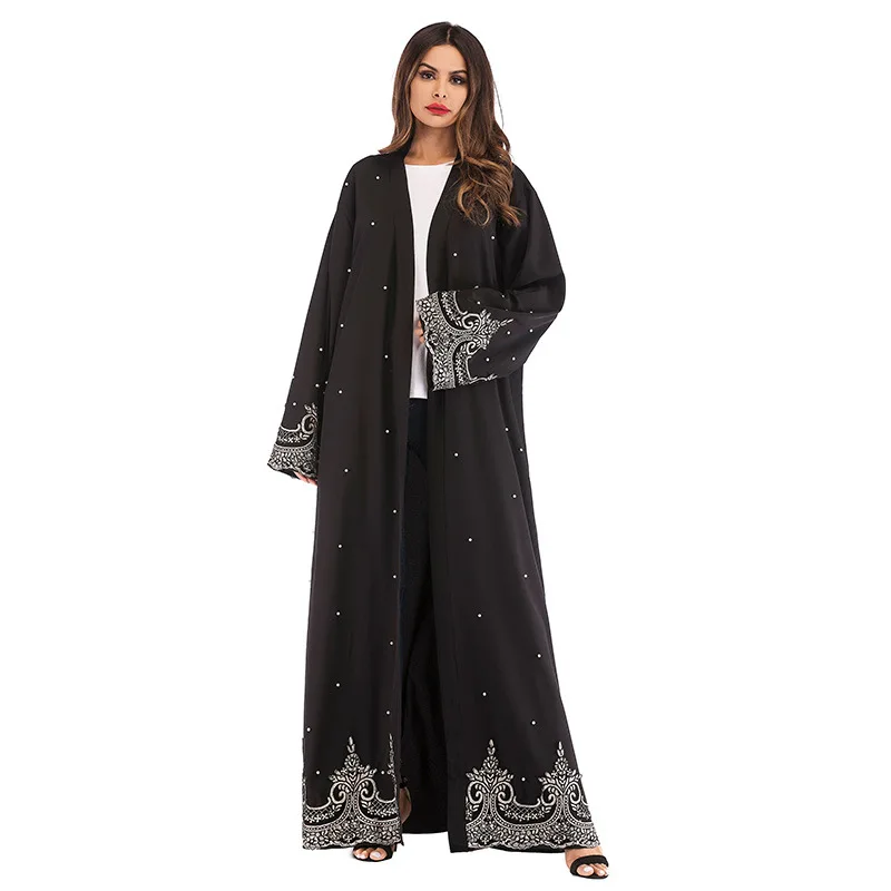 OKA CM1684 2024 Europe And America Drop Shipping Plus Size Islamic Long Sleeve Long Women Muslim Dress Abaya