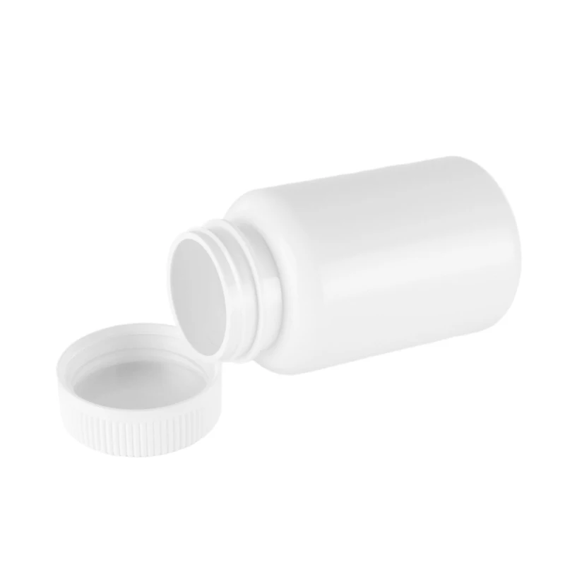 Empty white Pill Bottle Portable Plastic Powder Medicine Holder Tablet Container Case for Pharmacy Vitamins Drug 225ml