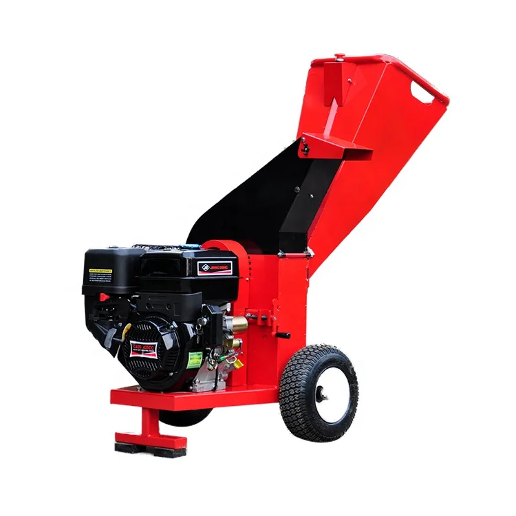 Useful Easy Emission Approval 15.0HP Gasoline Power Wood Chipper Machine Electric Starter Industrial Wood Chipper Shredder