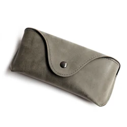 Stock Glasses Case PU Vintage Leather Eye Glasses Case Low MOQ Custom Packaging for Sunglasses Leather Eyewear Box Case