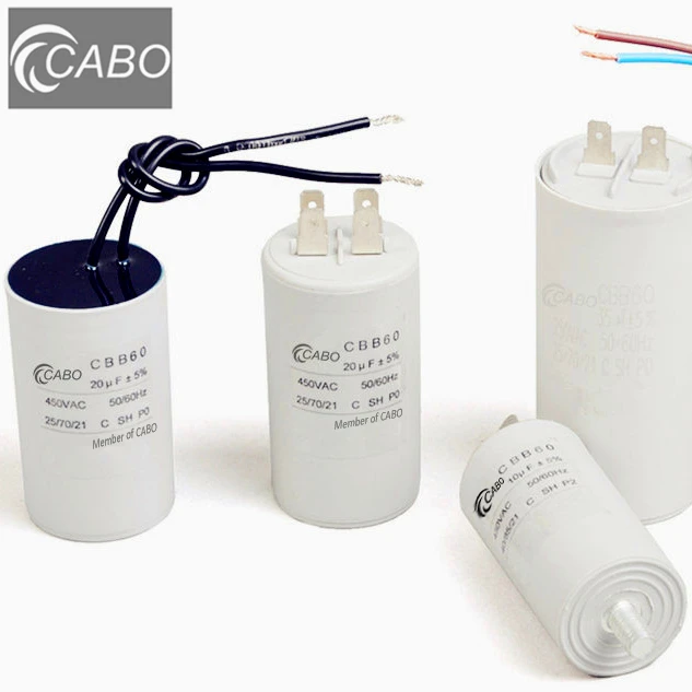 CBB60 450VAC 25 мкФ воздушный компрессор с двумя пиковыми конденсаторами