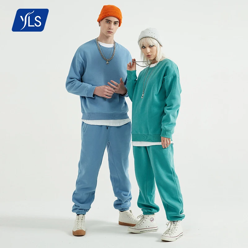 YLS Wholesale Crewneck Sweatshirt Clothings Men Hoodie Plus Size Pullover Custom Logo 2023 New Sublimation Mens Big Hoodie