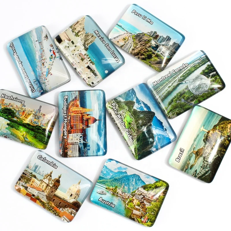 Luyun Сувенирный Магнитный пейзаж по всему миру, городской магнит для холодильника, украшение для двери холодильника