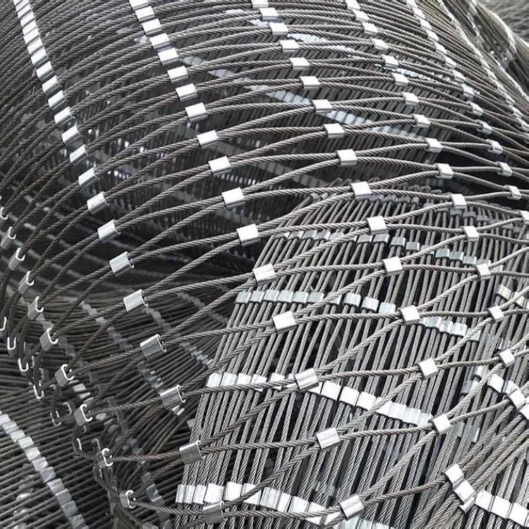 stainless steel wire rope mesh net for green wall stainless steel cable mesh cable protection pipe stainless steel mesh