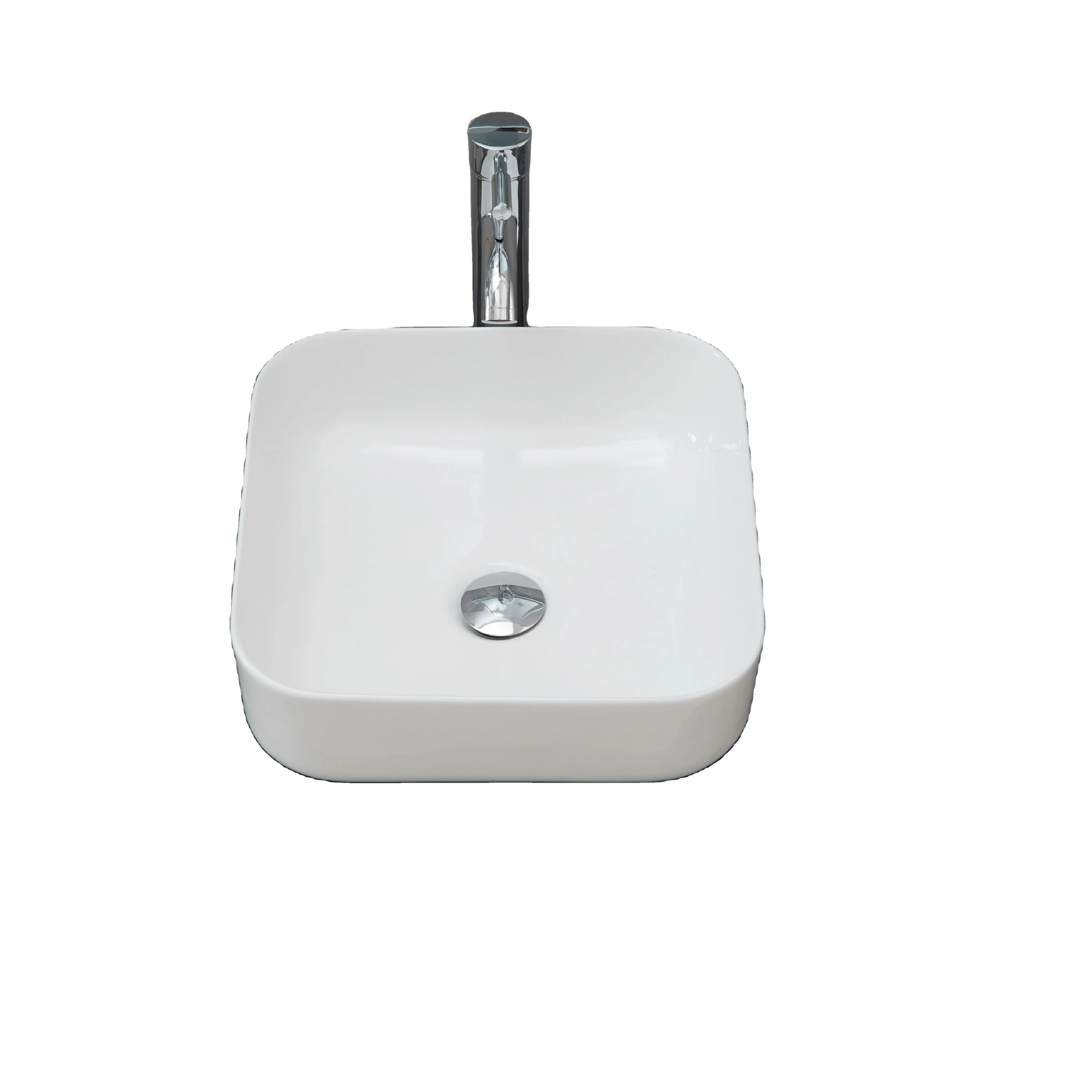 Rectangular Square White Ceramic Basin Bathroom Sanitary Ware Ceramic  wash basin sink